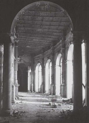Dresden, Theaterplatz, Semperoper, Inneres. Ruine, Foyer