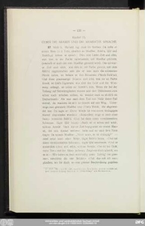Kapitel 15. Ueber Die Araber Und Die Arabische Sprache.