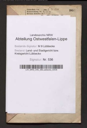 Erblasser: Hahn, Wilhelmine Louise: