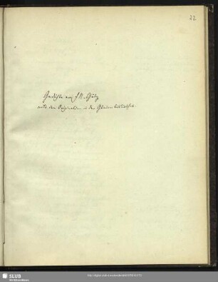 Bl. 32-51: Gedichte von Johann Nikolaus Götz