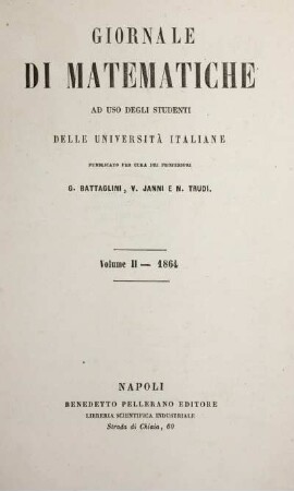 2: Giornale di matematiche