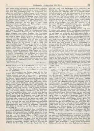 171-172 [Rezension] Boutflower, Charles, Dadda-‘Idri or the Aramaic of the Book of Daniel
