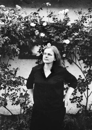 Die Schriftstellerin Eva Strittmatter, aufgenommen in Stechlin-Dollgow