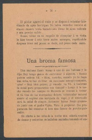 Una broma famosa