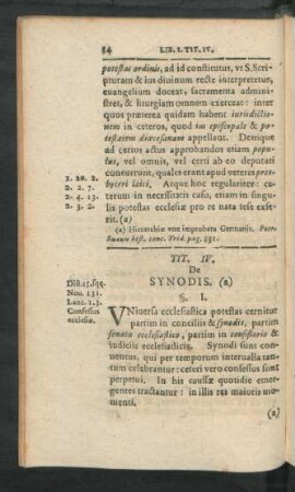 Tit. IV. De Synodis