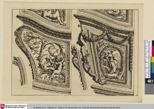 [Entwurf für die Dekoration einer Kutsche; Deux éléments de décors de carrosses]