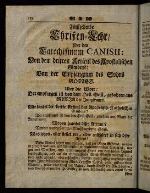 194-208, Fünffzehende Christen-Lehr, [...]