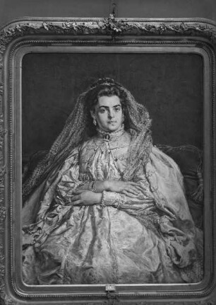 Portret żony w ślubnej sukni / Bildnis der Theodora Matejko / Die Frau des Künstlers