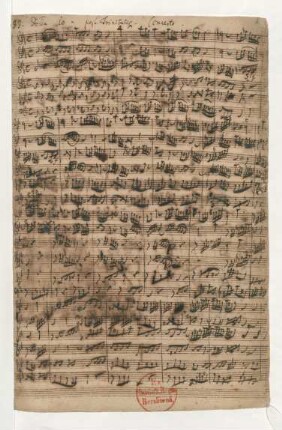 1. [Coro]: Herr, deine Augen sehen nach dem Glauben