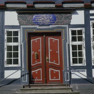 Goslar. Portal in der Rosentorstraße 27 in der Altstadt