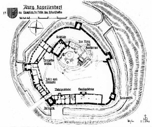 Kapellendorf, Wasserburg, Grundriss, Lageplan