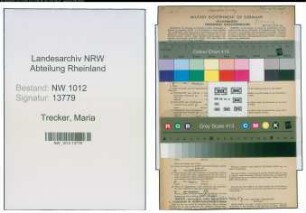 Entnazifizierung Maria Trecker , geb. 03.03.1900 (Lehrerin)