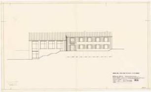 Gemeindehaus Berlin-Britz: Ansicht Südwest 1:100