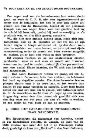 Door het Canadeesche Rotsgebergte naar Van-couver