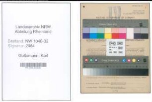 Entnazifizierung Karl Gottsmann , geb. 24.07.1891 (Beamter)