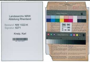Entnazifizierung Karl Kneip , geb. 24.01.1901 (Lehrer)