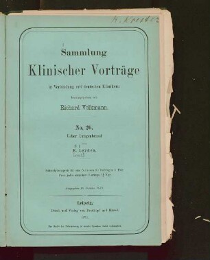 Ueber Lungenbrand