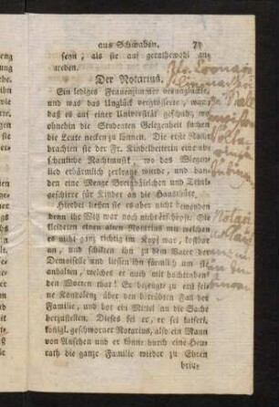 73-84, Der Notarius; ...