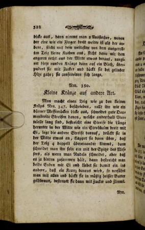 Nro. 350. Kleine Kränze auf andere Art. - Nro. 389. Bayerische Dampfnudeln.