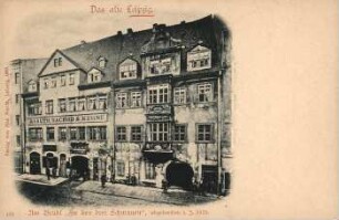 Am Brühl "Zu den drei Schwanen": abgebrochen i. J. 1879 [Das alte Leipzig183]