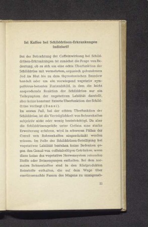 Ist Kaffee bei Schilddrüsen-Erkrankungen indiziert?