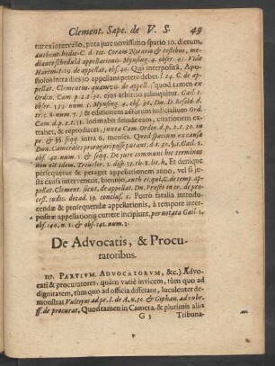 De Advocatis, & Procuratoribus.