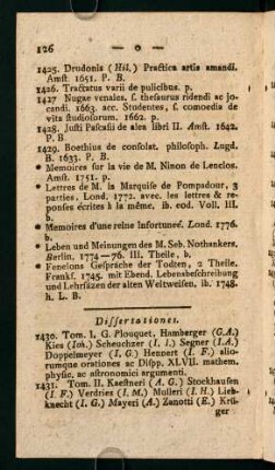Dissertationes.