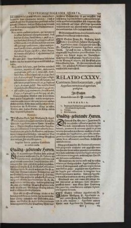 Relatio CXXXV.