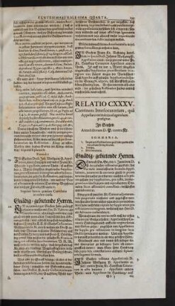 Relatio CXXXV.