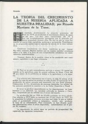 La teoría del crecimiento de la miseria aplicada a nuestra realidad