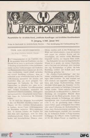 4. Heft, Januar 1912