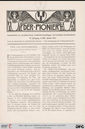 4. Heft, Januar 1912
