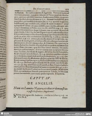 Caput IV. De Angelis