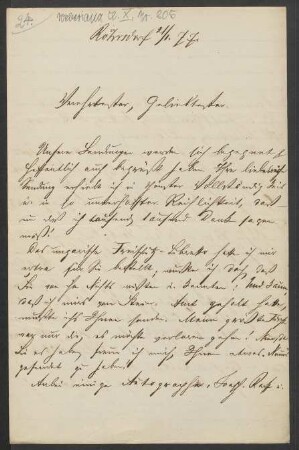 Brief an Friedrich Wilhelm Jähns : 21.01.1877
