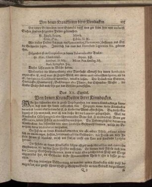 Das XX. Capitel. Von denen Kranckheiten derer Kinnbacken