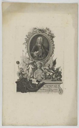 Bildnis des Georgius II., Magn: Brit: Rex