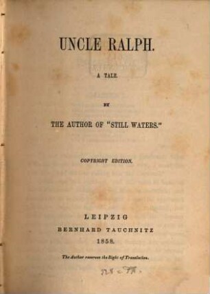 Uncle Ralph : a tale