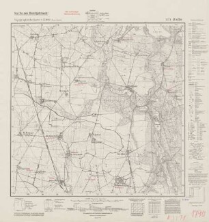 3371 Modlin, Topographische Karte 1:25000 (4cm - Karte)