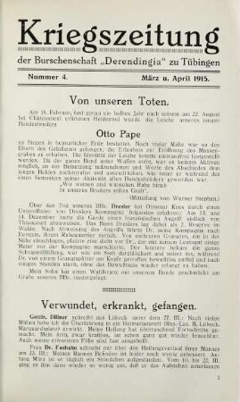 1 Verwundet, erkrankt, gefangen.