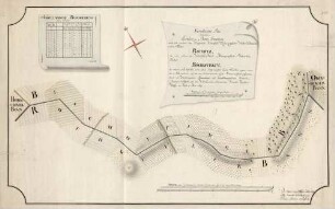 Geometrischer Plan dererjenigen Landes- und Bann-Graenzen, welche sich zwischen dem Kaiserlich Königlich Erzherzoglich Vorder Oestereichischen Flecken Rothweil als eines, sodann dem Hochfürstlich Markgräflich Badischen Flecken Bischoffingen als anderer Seits befinden ...