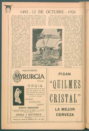 1492 - 12 de Octubre - 1926