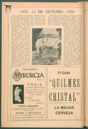 1492 - 12 de Octubre - 1926