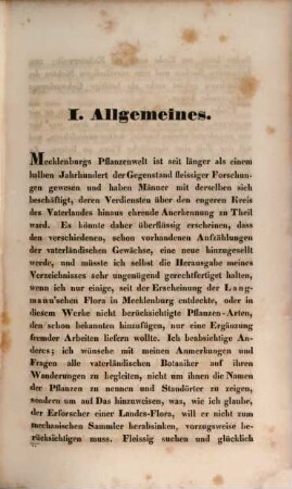 Zur Flora Mecklenburgs : Rectorats-Programm, 1