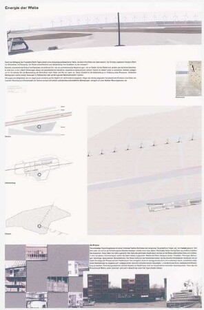 Entwicklung einer Stadterweiterung auf dem Gelände des ehemaligen Flughafens Berlin-Tegel Schinkelwettbewerb 2000: Lageplan, Grundriss (Ausschnitt), Modellsimulation, Situationsfotos