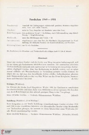 Fundschau 1949-1951