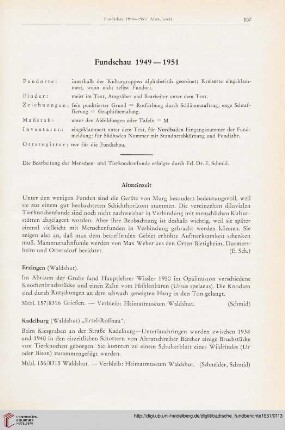 Fundschau 1949-1951