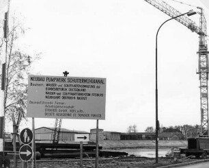 Bau des Schuttermühlkanals Kehl/Rhein