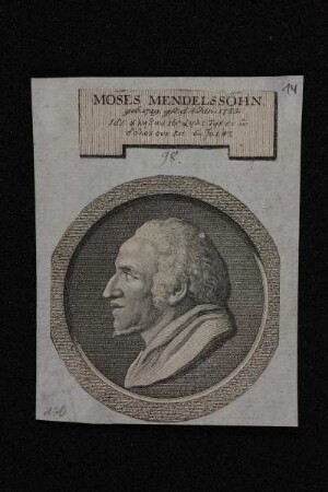 Bildnis des Moses Mendelssohn