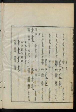 Julgei ambasa hafasai hacin = 古大臣官員類