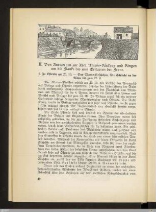 1. In Ostende. - Das Marne-Geschehen. - Die Schlacht an der Aisne